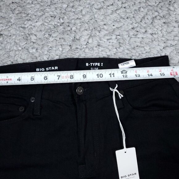 Big Star B-Type I Slim Fit Denim Jeans Black Stretch Men's Size 30 x 31 30x31 - Picture 7 of 10